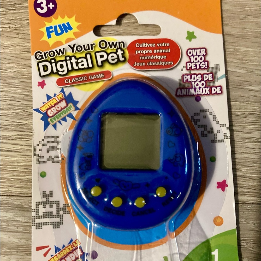 New Blue Digital Pet Classic Game like Tamagotchi